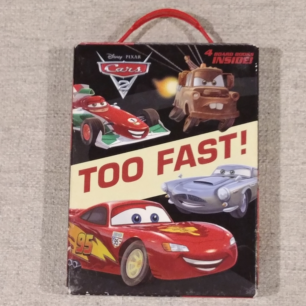Cars 2: Too Fast! Boxed Set of 4 Board Books. Disney Pixar Friendship Set